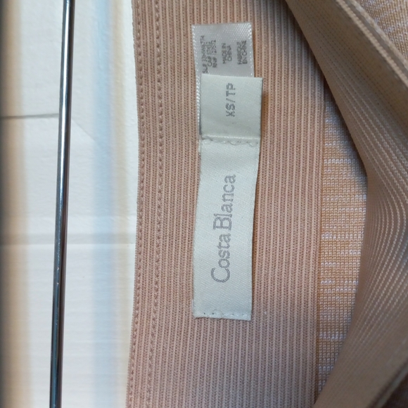 Costa Blanca Stretch Mini Skirt XS Beige - Picture 3 of 5